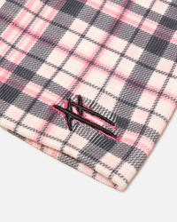 Loiter Ribbed Skully Pink Plaid