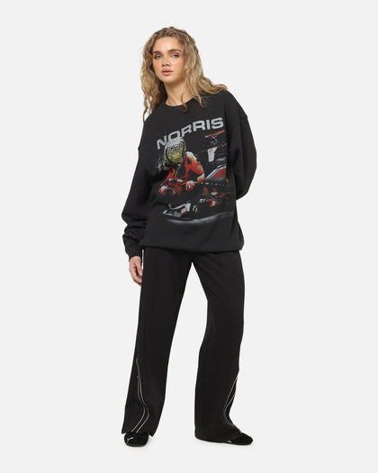 Mitchell & Ness X Mclaren Lando Norris Signature Crewneck Washed Black