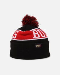 Mitchell & Ness Chicago Bulls Team Pom Beanie Black/Red