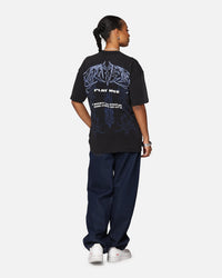 Loiter Dog Pound Vintage T-Shirt Black Acidwash