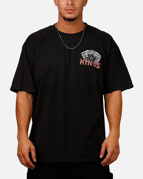 Culture Kings Reaper T-Shirt Black Acidwash