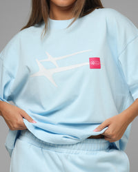 Loiter Hybrid Premium T-Shirt Light Blue