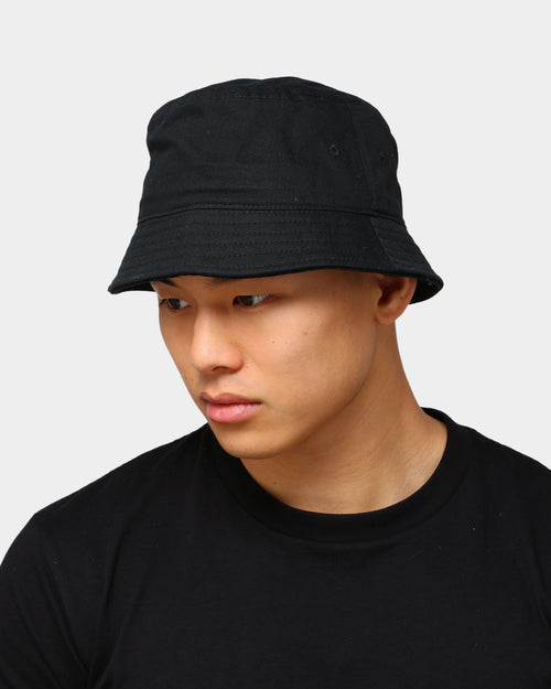 EN ES Plain Bucket Hat Black Black