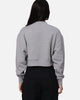 Tommy Jeans Women's Crop Collar Crewneck Grey Heather