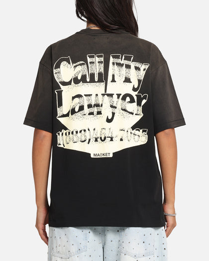Market Call My Lawyer 3D T-Shirt Faded Black