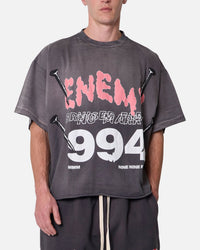 MNML Enemy T-Shirt Washed Black