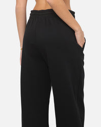 Nike Women's Sportswear Phoenix Fleece High Waisted Wide Leg Sweat Pants Black/Sail