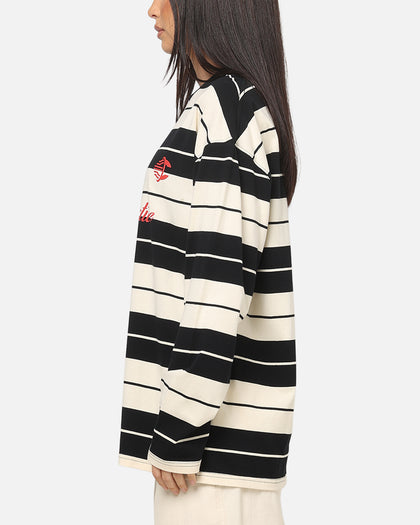 Carre Collective Stripe Long Sleeve T-Shirt Black/Off White