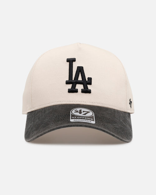 47 Brand Los Angeles Dodgers 'Washed Black Visor' 47 Offside Snapback Natural