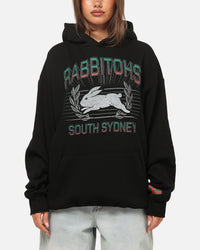 Bleacher Athletic South Sydney Rabbitohs NRL Adult Club Wreath Hoodie Black