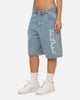 Von Dutch Skull Jean Shorts Mid Blue Denim