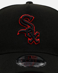New Era Chicago White Sox 'Easy Black And Scarlet' 9FORTY A-Frame Snapback Black/Scarlet
