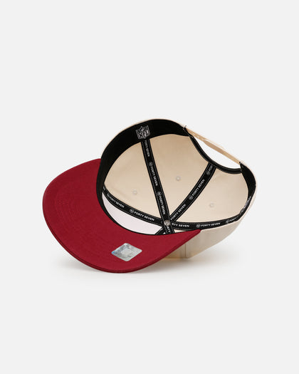 47 Brand Washington Commanders 'Arcitext' 47 Hitch Snapback Natural