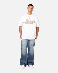 Saint Morta Rodeo Drive Boxy T-Shirt White/Brown