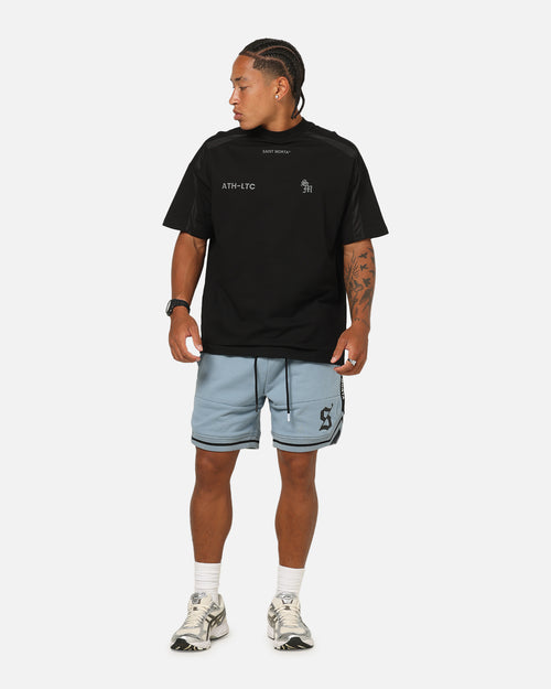 Saint Morta Icon X Fleece Shorts Denim Blue