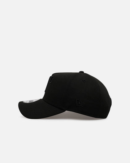 New Era Texas Rangers 'Easy Black' 9FORTY A-Frame Snapback Black/Black