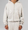 Loiter Celestial Full Zip Hoodie Light Grey Marl