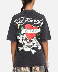 Ed Hardy Love Kills Oversized T-Shirt Black