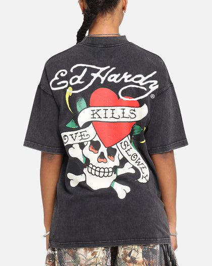 Ed Hardy Love Kills Oversized T-Shirt Black