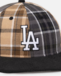 New Era Los Angeles Dodgers 'Multi Panel Plaid' 9FIFTY High Crown Strapback Plaid