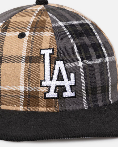 New Era Los Angeles Dodgers 'Multi Panel Plaid' 9FIFTY High Crown Strapback Plaid