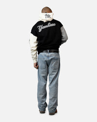 Pro Standard New York Yankees Reverse French Terry Hoodie Black/Grey