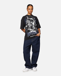 Loiter Dog Pound Vintage T-Shirt Black Acidwash