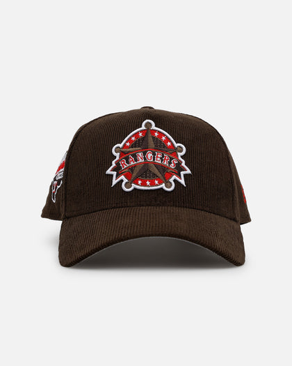 New Era Texas Rangers 'Walnut Cord' 9FORTY A-Frame Corduroy Snapback Walnut