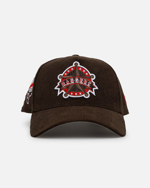 New Era Texas Rangers 'Walnut Cord' 9FORTY A-Frame Corduroy Snapback Walnut