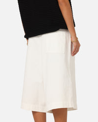 XXIII Wide Leg Denim Shorts Off White