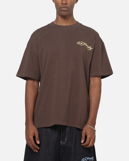 Ed Hardy Serpent T-Shirt Washed Brown