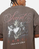 Saint Morta Heavens Kitchen Boxy T-Shirt Washed Brown
