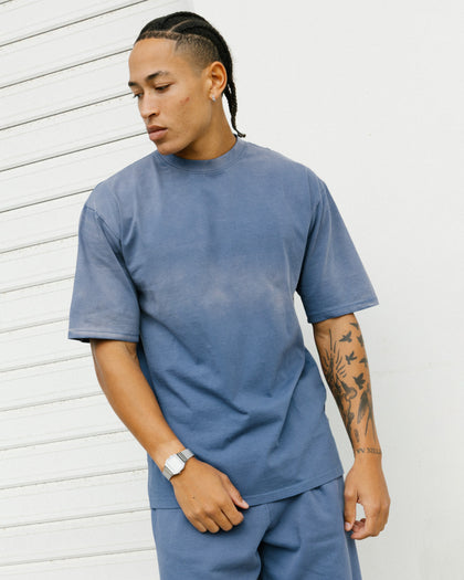 American Thrift Short Sleeve T-Shirt Washed Blue