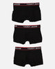 Tommy Jeans 3 Pack Trunks Black