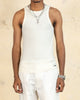 404 Ribbed Singlet Off White