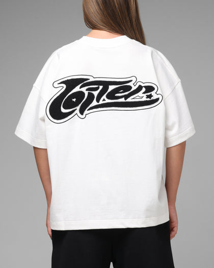 Loiter Jet Stream Chenille T-Shirt Off White