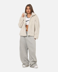 Nike Women's Sportswear Essential High-Pile Fleece Jacket Light Bone