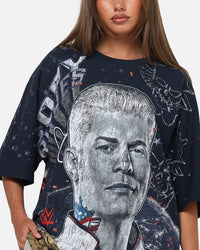 73Studio X WWE Cody Rhodes All Over Print T-Shirt Navy