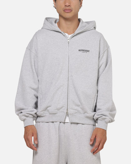Represent Owners Club Zip Hoodie Ash Grey