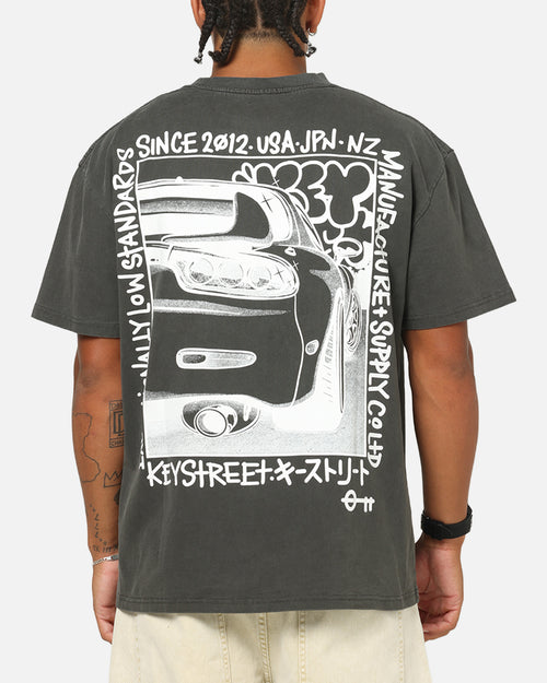 Key Street Twotone T-Shirt Black Wash
