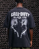 73Studio X Call Of Duty Black Ops Vintage T-Shirt Black Acidwash