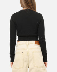 Tommy Jeans Women's TJW Sparkle Flag Sweater Black