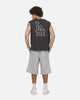 Majestic Athletic Los Angeles Dodgers Blackletter Script Box Muscle T-Shirt Washed Black