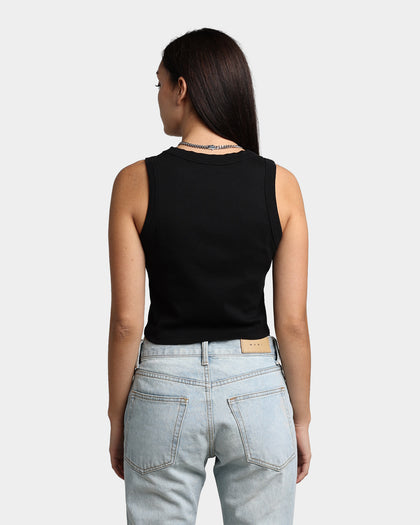 Rats Get Fat Women's Scorpio Crop Singlet Black