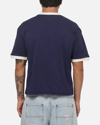 Carre 4 Star Ringer T-Shirt Dark Navy