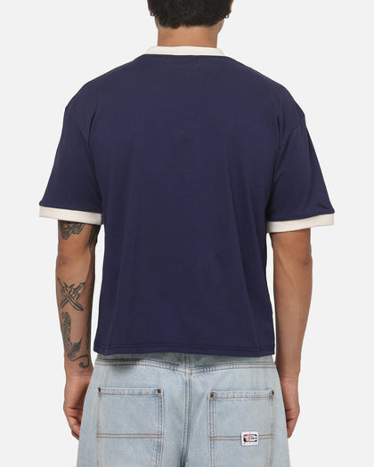 Carre 4 Star Ringer T-Shirt Dark Navy