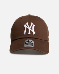47 Brand New York Yankees 'Washed Brown' 47 Clean Up Strapback Brown