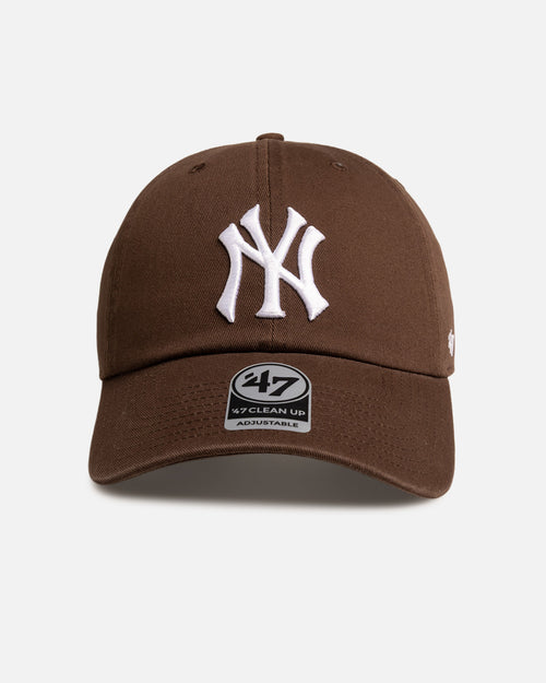 47 Brand New York Yankees 'Washed Brown' 47 Clean Up Strapback Brown