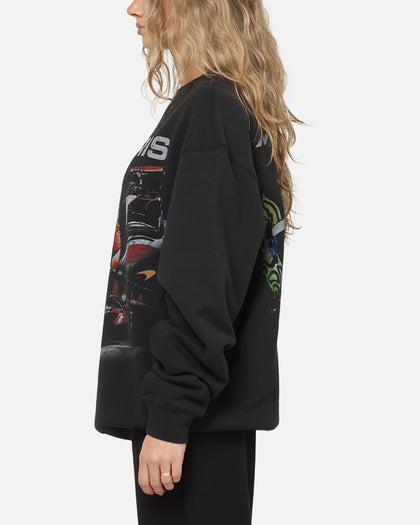 Mitchell & Ness X Mclaren Lando Norris Signature Crewneck Washed Black