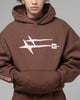 Loiter Hybrid Premium Hoodie Brown/Pink
